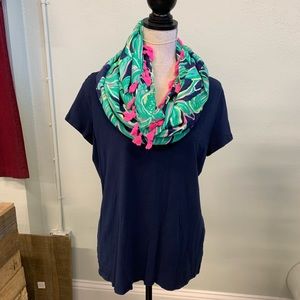Lilly Pulitzer Shirt and Scarf